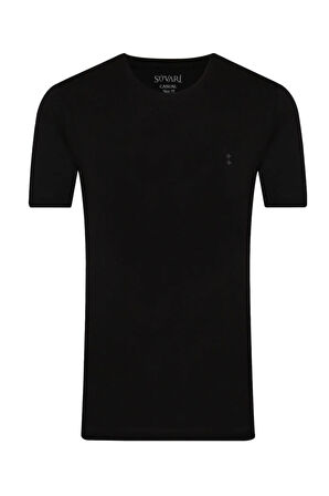 Slim Fit O Yaka Lacivert Erkek Tişört