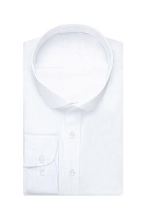 Süvari Slim Fit Beyaz Erkek Gömlek