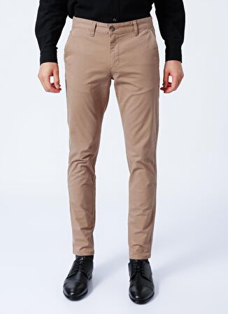 Süvari Normal Bel Normal Paça Dar Bej Erkek Pantolon Pn2020500453