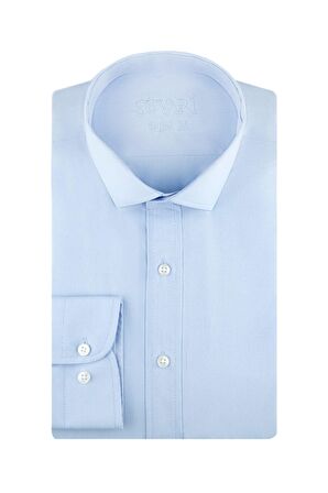 Süvari Slim Fit Açık Mavi Erkek Gömlek