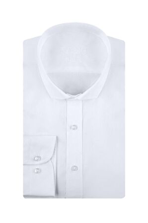 Süvari Slim Fit Beyaz Erkek Gömlek