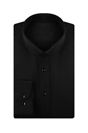 Süvari Slim Fit Siyah Erkek Gömlek