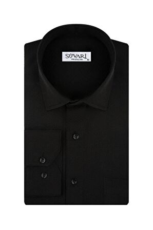 Süvari Armür Desenli Beyaz Erkek Gömlek