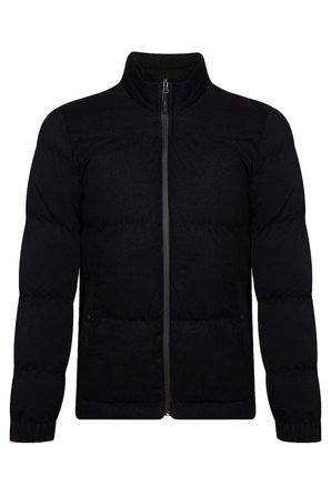 Slim Fit Dolum Siyah Erkek Mont