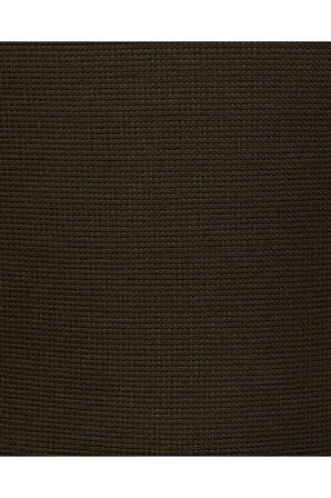 Süvari Slim Fit Waffle Desenli O Yaka Yeşil Tshirt