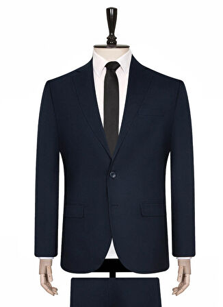 Süvari Normal Bel Regular Fit Mavi Erkek Takım Elbise TK1000400331