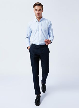 Süvari Normal Bel Normal Paça Slim Fit Mavi Erkek Pantolon PN1014300199