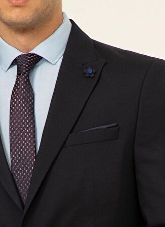 Süvari Normal Bel Slim Fit Mavi Erkek Takım Elbise TK1000600233