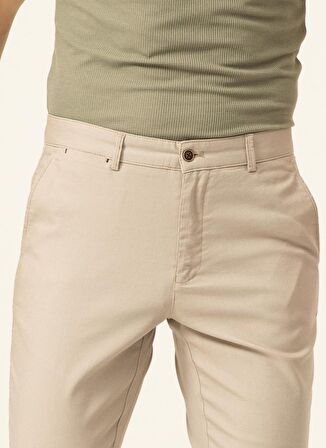 Süvari Normal Bel Normal Paça Regular Fit Bej Erkek Pantolon PN2020500490