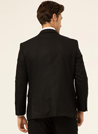 Süvari Normal Bel Regular Fit Siyah Erkek Takım Elbise TK1000400338