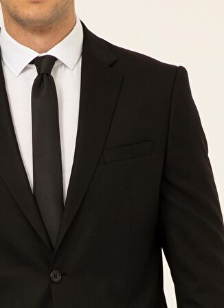 Süvari Normal Bel Regular Fit Siyah Erkek Takım Elbise TK1000400338