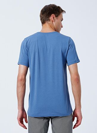 Süvari O Yaka Düz Mavi Erkek T-Shirt TS1014000239