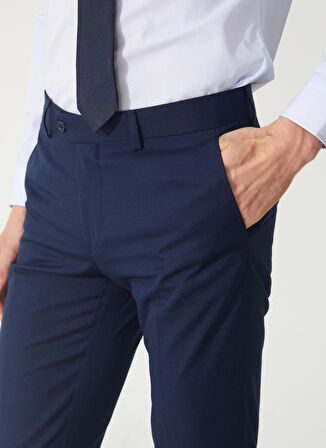 Süvari Normal Bel Slim Fit Lacivert Erkek Takım Elbise TK3000400223