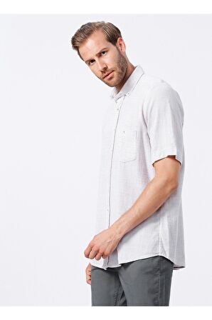 Süvari Kısa Kollu Gömlek,  Bej