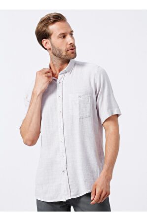 Süvari Kısa Kollu Gömlek,  Bej