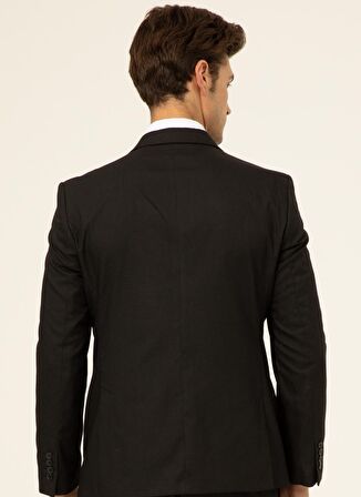 Süvari Normal Bel Regular Fit Siyah Erkek Takım Elbise TK1000400344