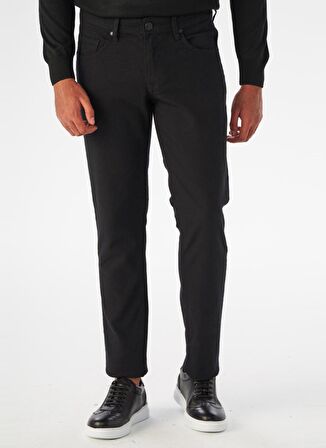 Süvari Normal Bel Normal Paça Slim Fit Siyah Erkek Pantolon Pn2020500511