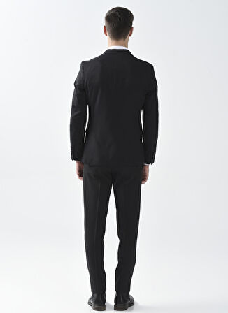 Süvari Normal Bel Slim Fit Siyah Erkek Takım Elbise TK3000400239
