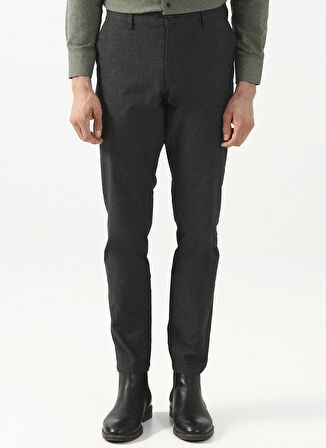 Süvari Normal Bel Normal Paça Slim Fit Siyah Erkek Pantolon Pn2020500517