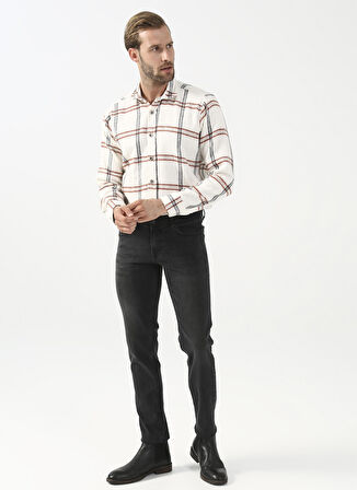 Süvari Normal Bel Normal Paça Slim Fit Gri Erkek Pantolon Pn2016600113