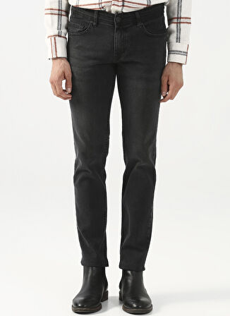 Süvari Normal Bel Normal Paça Slim Fit Gri Erkek Pantolon Pn2016600113