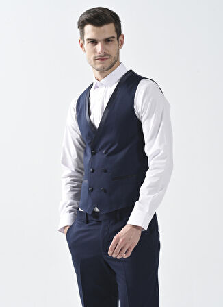 Süvari Normal Bel Slim Fit Lacivert Erkek Takım Elbise TK3000400242