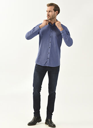 Süvari Normal Bel Normal Paça Super Slim Fit Lacivert Erkek Pantolon PN2016600116