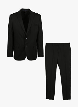 Süvari Normal Bel Regular Fit Siyah Erkek Takım Elbise TK1007000194
