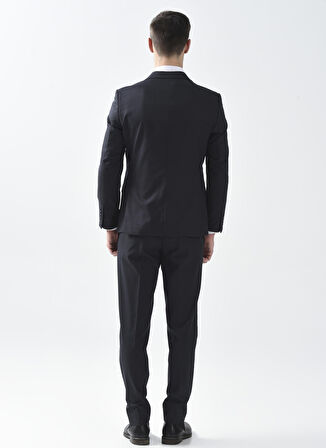 Süvari Normal Bel Slim Fit Lacivert Erkek Takım Elbise Tk1020000243