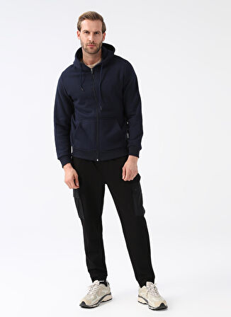 Süvari Kapüşon Yaka Lacivert Erkek Kazak TR2013700303