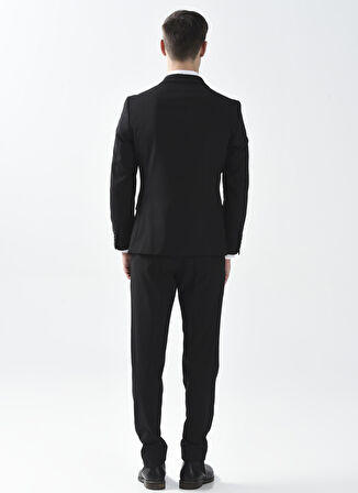 Süvari Normal Bel Slim Fit Siyah Erkek Takım Elbise Tk1000600245