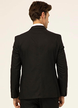 Süvari Normal Bel Slim Fit Siyah Erkek Takım Elbise Tk1001100117