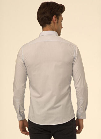 Süvari Mavi - Buz Erkek Slim Fit Gömlek GM1007100515