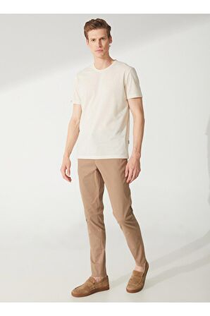 Süvari Normal Bel Normal Paça Slim Fit Bej Erkek Pantolon Pn2020500527