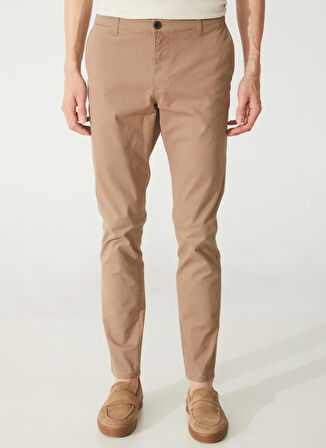 Süvari Normal Bel Normal Paça Slim Fit Bej Erkek Pantolon Pn2020500527