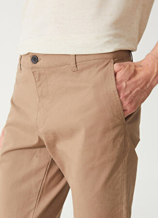 Süvari Normal Bel Normal Paça Slim Fit Bej Erkek Pantolon Pn2020500527