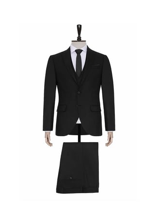 Süvari Normal Bel Regular Fit Siyah Erkek Takım Elbise Tk1007000201