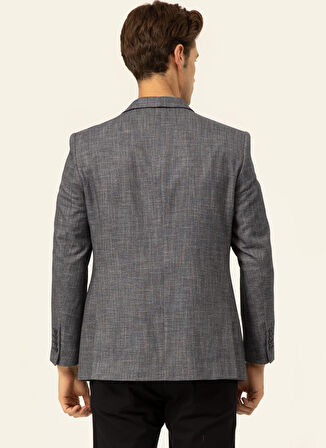 Süvari Slim Fit Koyu Kahve Erkek Armürlü Ceket CT2021600279