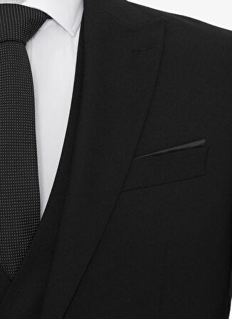 Süvari Normal Bel Slim Fit Siyah Erkek Takım Elbise Tk1020200160