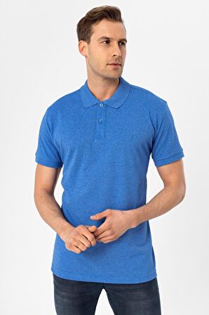 Süvari Polo Yaka Regular Kalıp Armürlü Tişört