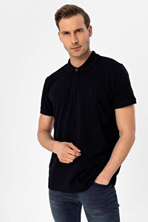 Süvari Polo Yaka Regular Kalıp Armürlü Tişört