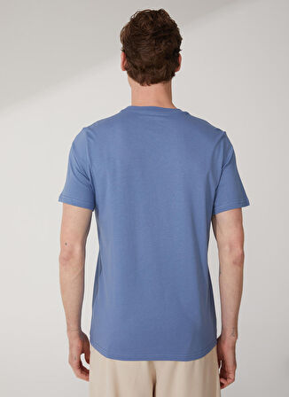 Süvari O Yaka Düz Mavi Erkek T-Shirt Ts1014000281