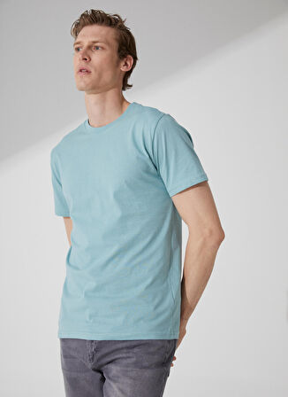 Süvari O Yaka Düz Haki Erkek T-Shirt TS1014000281