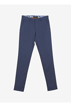 Süvari Normal Bel Normal Paça Slim Fit Saks Erkek Pantolon Pn2020500538