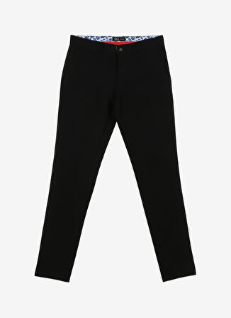 Süvari Normal Bel Normal Paça Slim Fit Siyah Erkek Pantolon Pn2020500538