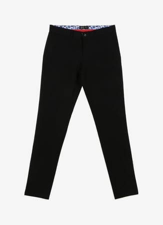 Süvari Normal Bel Normal Paça Slim Fit Siyah Erkek Pantolon Pn2020500538
