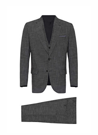 Süvari Normal Bel Regular Fit Siyah Erkek Takım Elbise TK1015000042