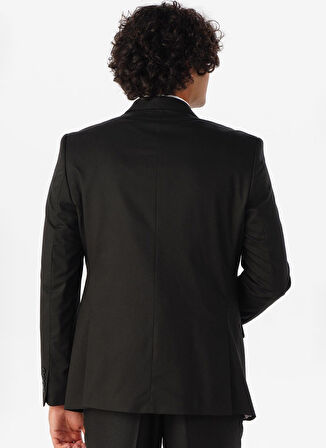 Süvari Normal Bel Slim Fit Siyah Erkek Takım Elbise TK1020000259