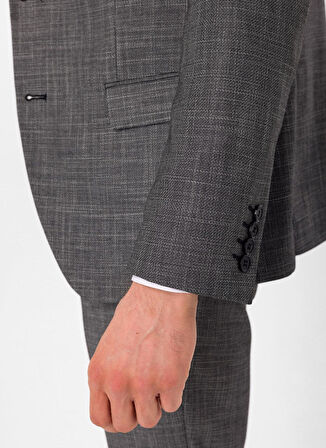 Süvari Normal Bel Slim Fit Siyah Erkek Takım Elbise TK1020000260