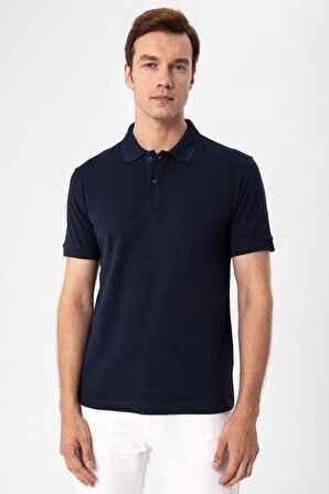 Polo Yaka Regular Kalıp Armürlü Tişört TS1014000300